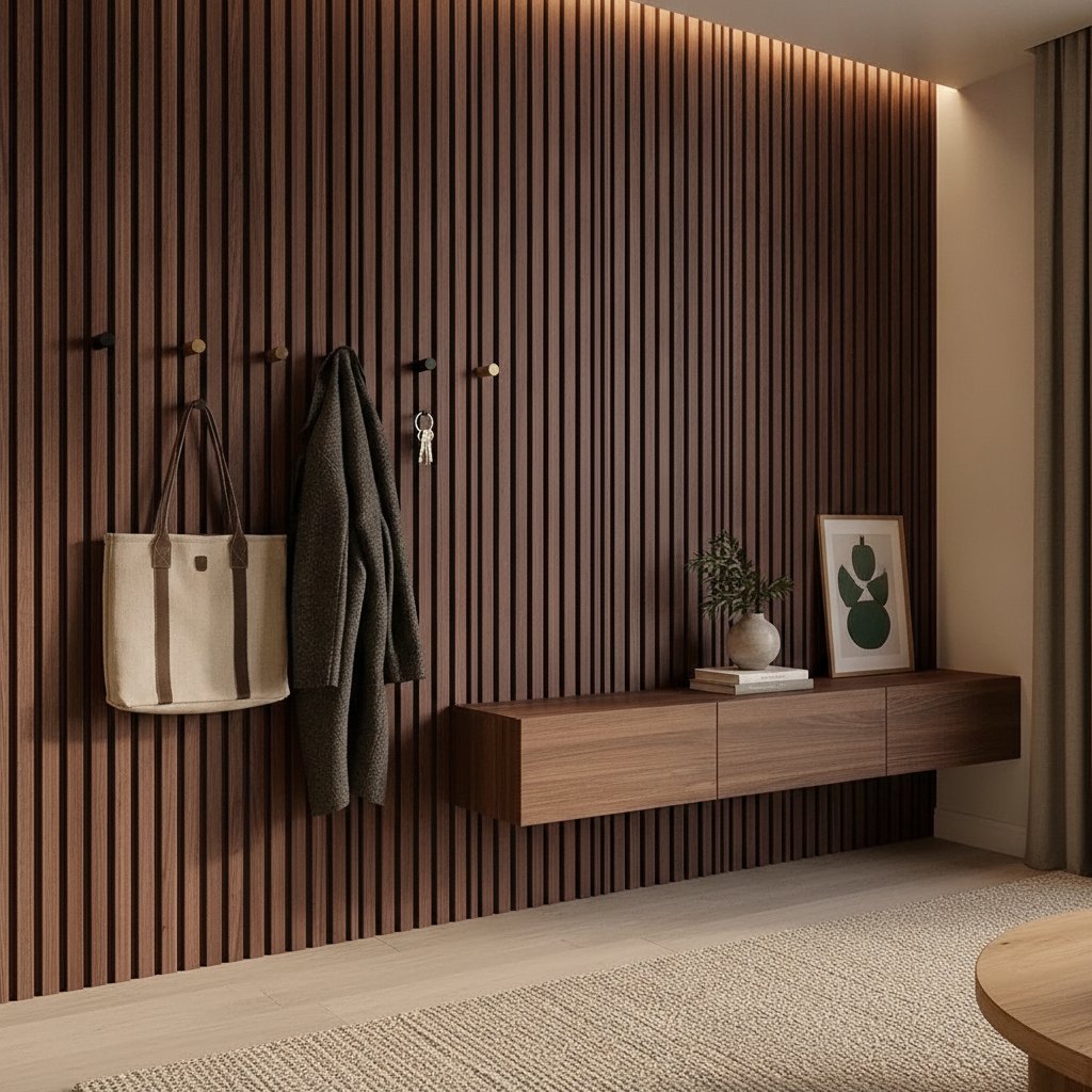 Minimal Wall Hooks for Slats — 6 Pack